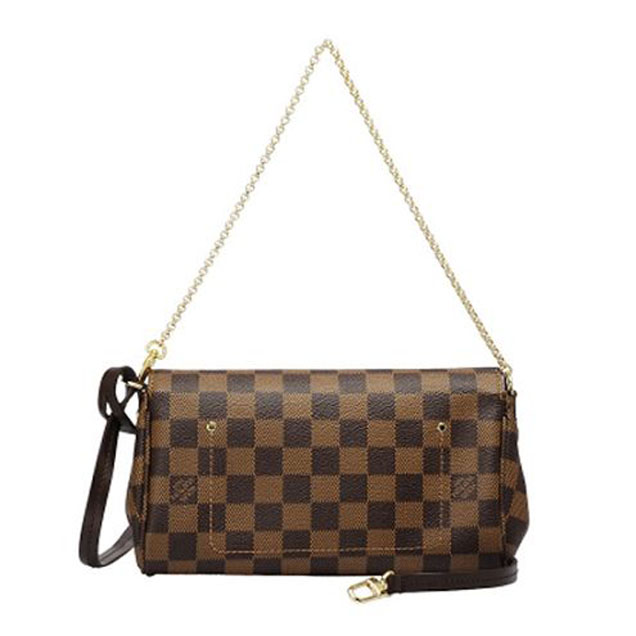 Сумка Louis Vuitton N41276 Favorite PM Damier Ebene Canvas "Brown" фото № 4