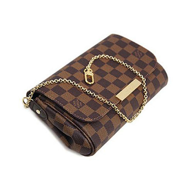 Сумка Louis Vuitton N41276 Favorite PM Damier Ebene Canvas "Brown" фото № 6