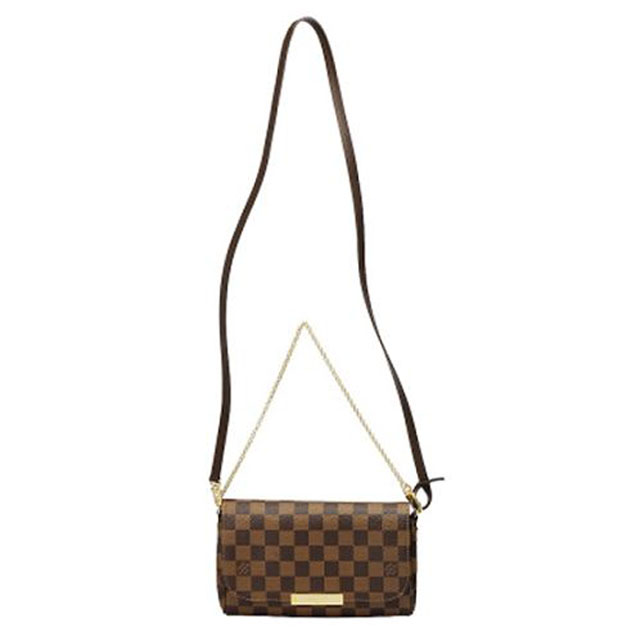 Сумка Louis Vuitton N41276 Favorite PM Damier Ebene Canvas "Brown" фото № 7