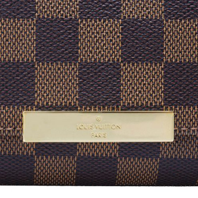 Сумка Louis Vuitton N41276 Favorite PM Damier Ebene Canvas "Brown" фото № 9