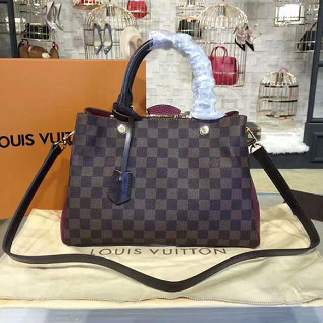 Сумка Louis Vuitton N41675 Brittany Tote Bag Damier Ebene Canvas "Brown" фото № 2