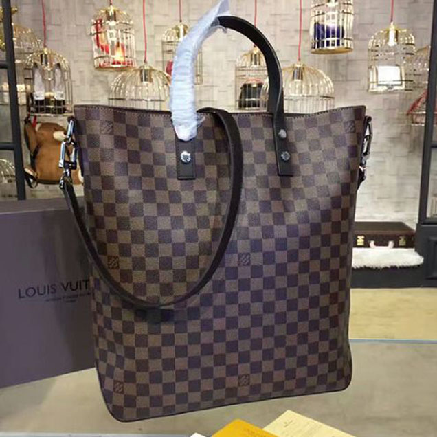 Портфель Louis Vuitton N42702 Atlas Tote Briefcase Damier Ebene Canvas "Brown" фото № 4