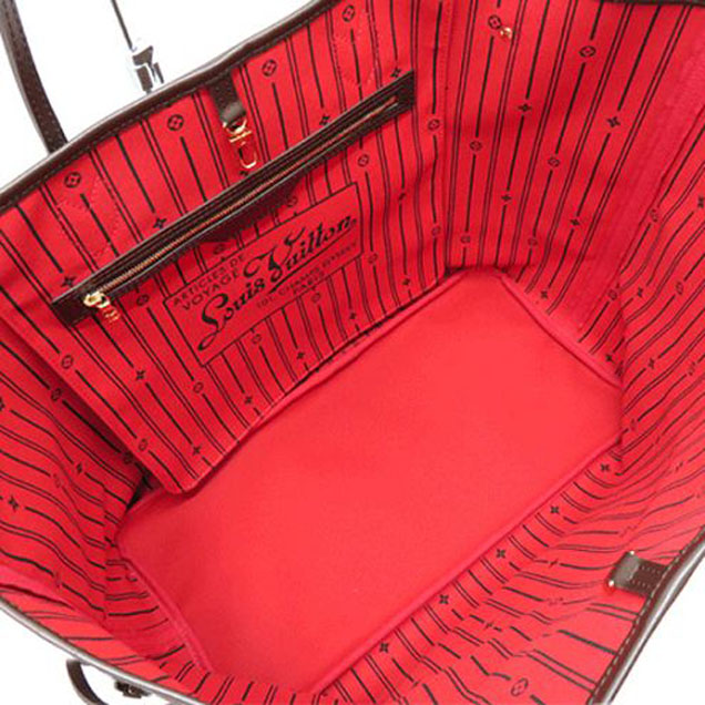 Сумка Louis Vuitton N51106 Neverfull GM Shoulder Bag Damier Ebene Canvas "Brown" фото № 6