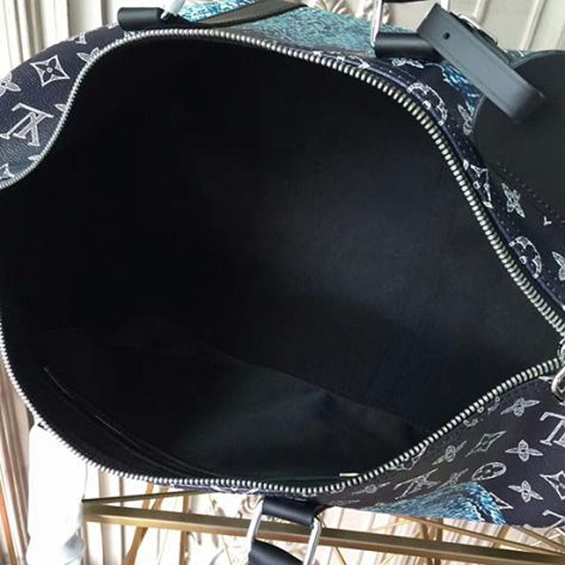 Сумка Louis Vuitton M54129 Keepall 45 Bandouliere Duffel Bag Monogram Canvas "Navy Blue" фото № 10