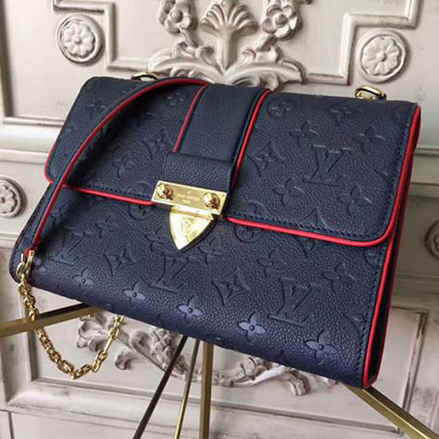 Сумка Louis Vuitton Saint Sulpice PM M43394 Monogram Empreinte Leather "Navy Blue" фото № 6