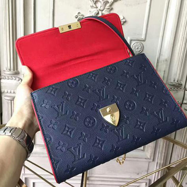 Сумка Louis Vuitton Saint Sulpice PM M43394 Monogram Empreinte Leather "Navy Blue" фото № 8