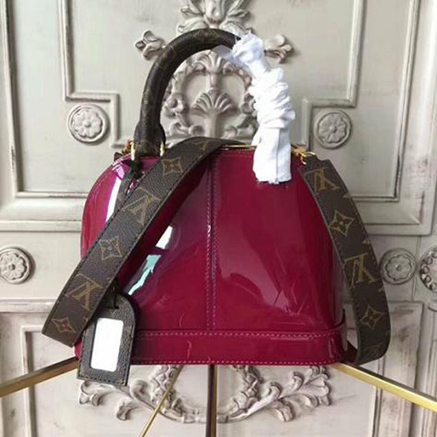 Сумка Louis Vuitton Alma BB M54785 Monogram Vernis "Pink" фото № 2