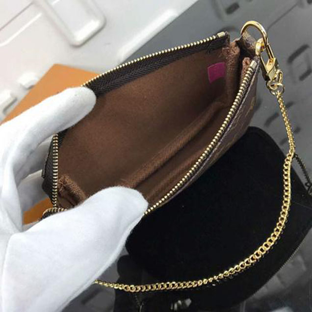 Сумка Louis Vuitton Mini Pochette Accessoires M62087 Monogram Canvas "Brown" фото № 7