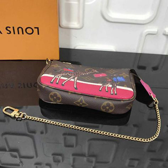 Сумка Louis Vuitton Mini Pochette Accessoires M62087 Monogram Canvas "Brown" фото № 5
