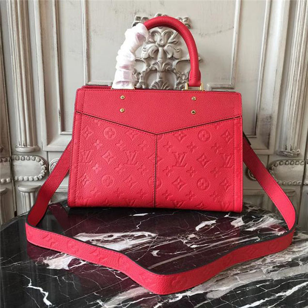 Сумка Louis Vuitton Monogram Empreinte Leather Sully PM M54193 "Red" фото № 4