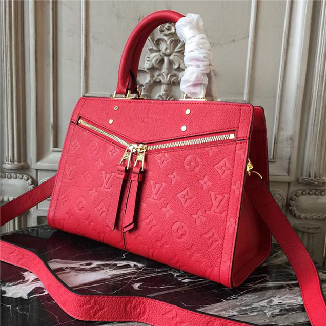 Сумка Louis Vuitton Monogram Empreinte Leather Sully PM M54193 "Red" фото № 5