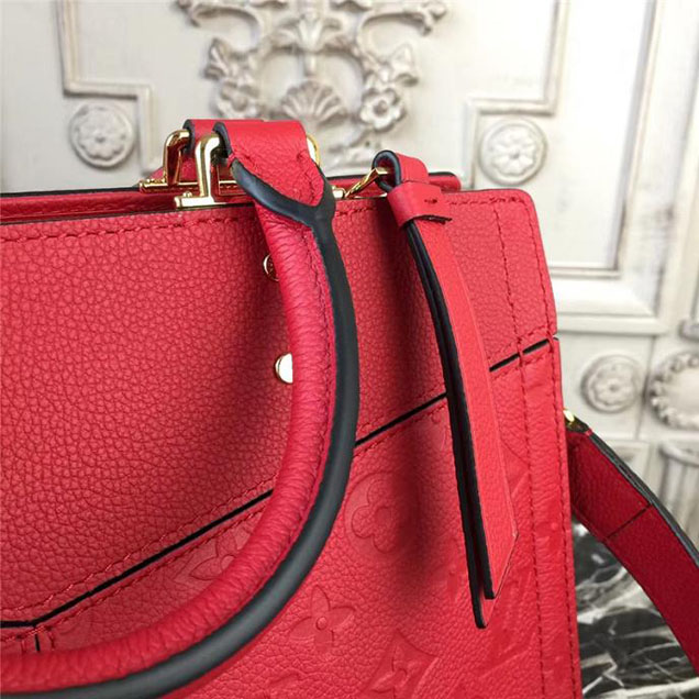 Сумка Louis Vuitton Monogram Empreinte Leather Sully PM M54193 "Red" фото № 9