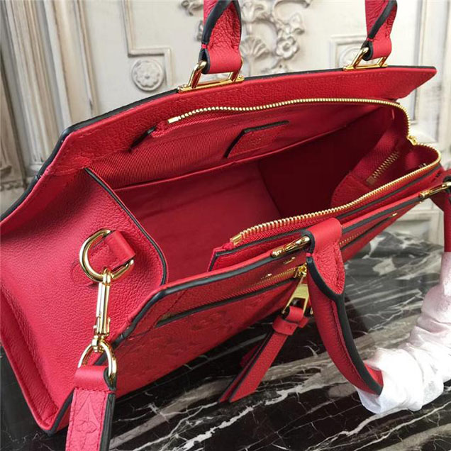 Сумка Louis Vuitton Monogram Empreinte Leather Sully PM M54193 "Red" фото № 10