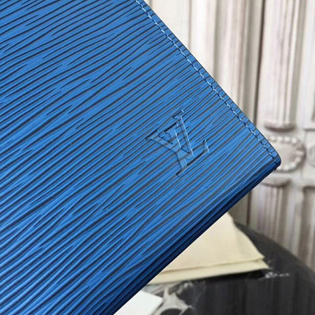 Клатч Louis Vuitton Pochette Voyage MM M62912 Epi Leather "Navy Blue" фото № 5