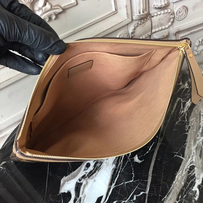 Клатч Louis Vuitton M64591 Daily Pouch Monogram Canvas Sesame "Brown" фото № 8