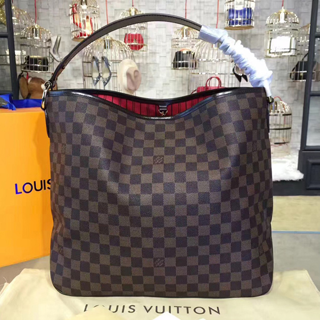Сумка Louis Vuitton Delightful PM N41459 Damier Ebene Canvas "Brown" фото № 2