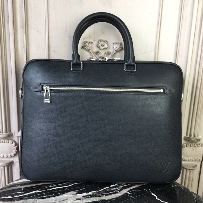 Портфель Louis Vuitton Porte-Documents Business M30643 Taiga Leather "Black" фото № 2