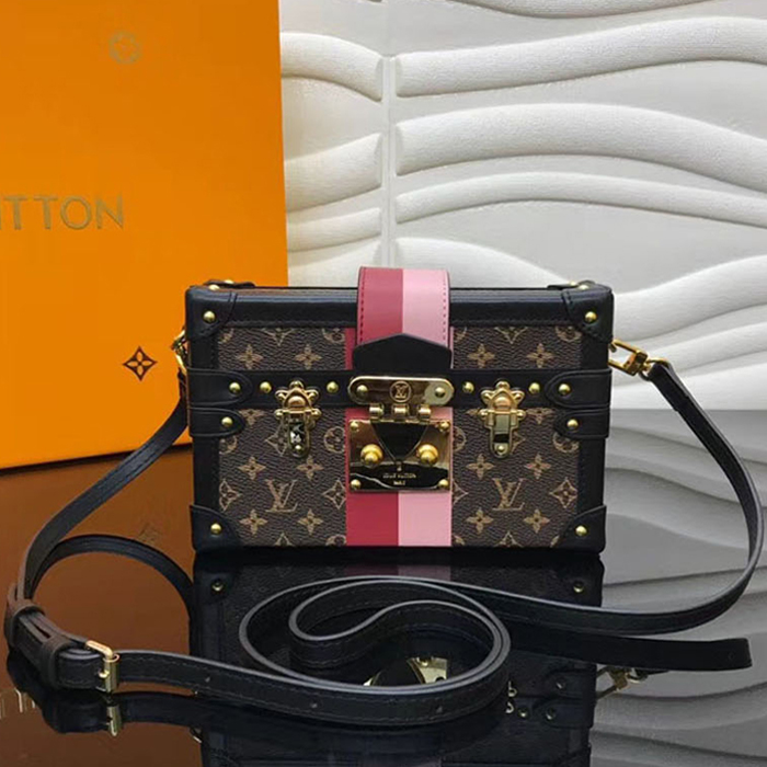 Сумка Louis Vuitton Petite Malle M43872 Monogram Canvas "Brown" фото № 2