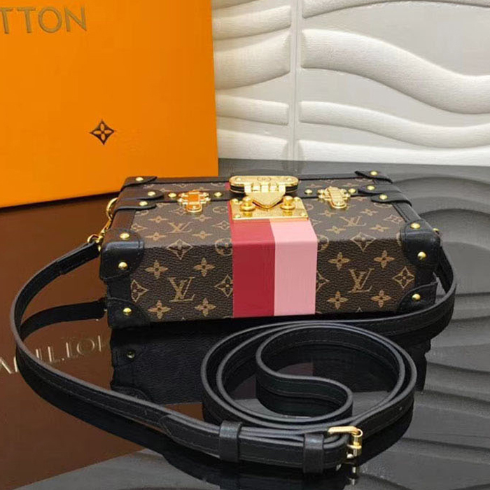 Сумка Louis Vuitton Petite Malle M43872 Monogram Canvas "Brown" фото № 5