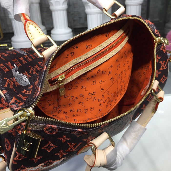 Сумка Louis Vuitton Speedy 30 Bandouliere M44401 Monogram Canvas "Brown" фото № 9