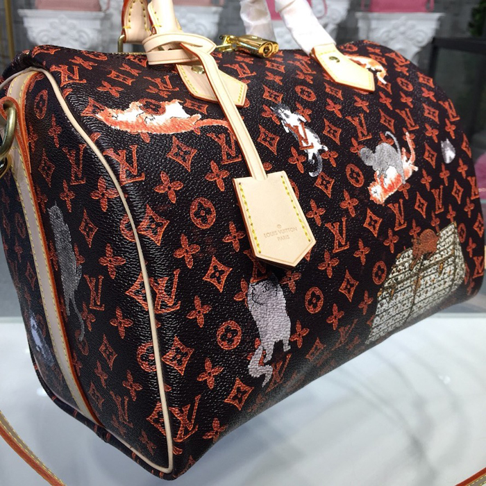 Сумка Louis Vuitton Speedy 30 Bandouliere M44401 Monogram Canvas "Brown" фото № 5