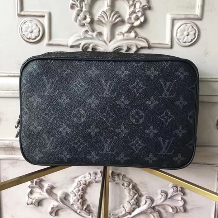 Косметичка Louis Vuitton Toilet Pouch GM M43383 Monogram Eclipse Canvas "Black" фото № 2