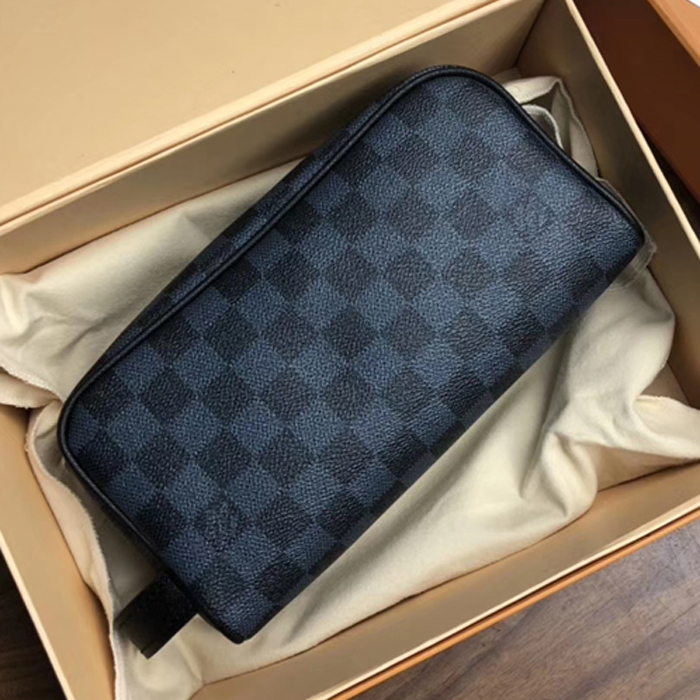 Косметичка Louis Vuitton Washbag N50000 Damier Cobalt Canvas "Navy Blue" фото № 2