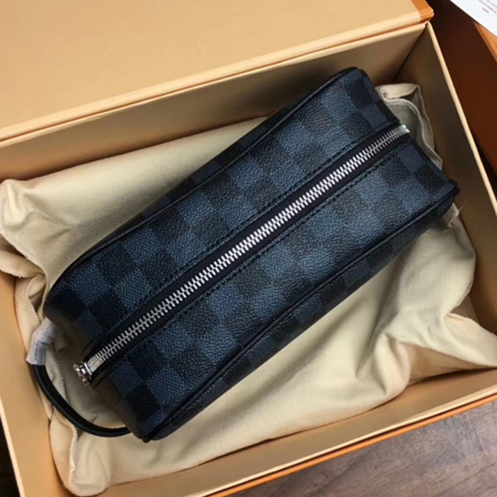 Косметичка Louis Vuitton Washbag N50000 Damier Cobalt Canvas "Navy Blue" фото № 4