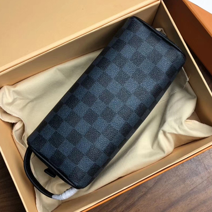 Косметичка Louis Vuitton Washbag N50000 Damier Cobalt Canvas "Navy Blue" фото № 5