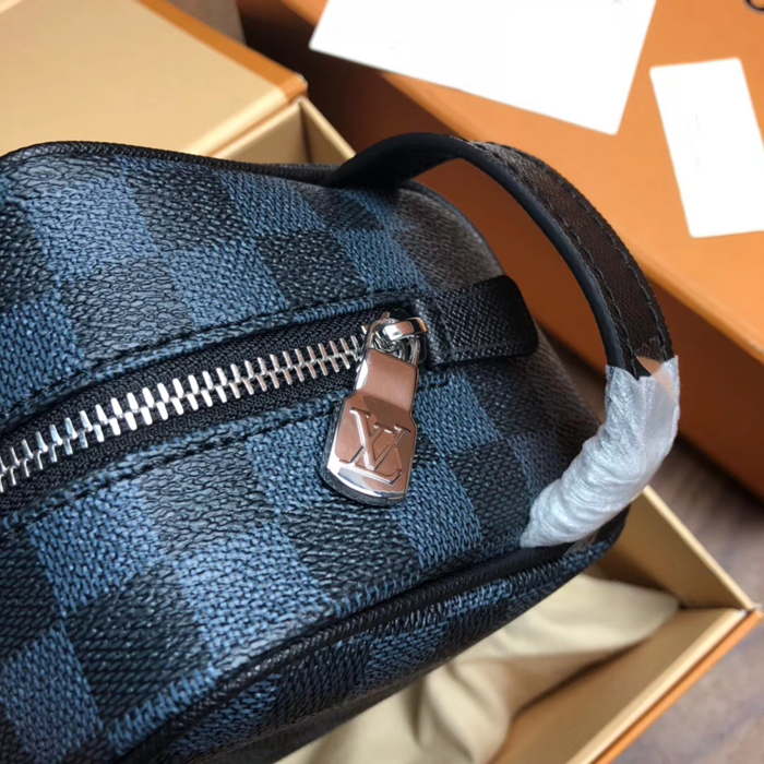 Косметичка Louis Vuitton Washbag N50000 Damier Cobalt Canvas "Navy Blue" фото № 6