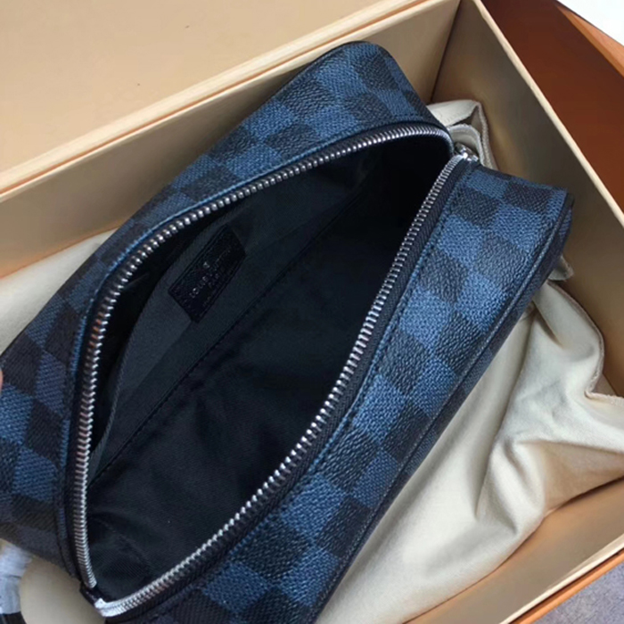 Косметичка Louis Vuitton Washbag N50000 Damier Cobalt Canvas "Navy Blue" фото № 8