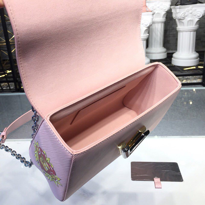 Сумка Louis Vuitton Twist MM M53561 Epi Leather Rose Ballerine "Pink" фото № 9