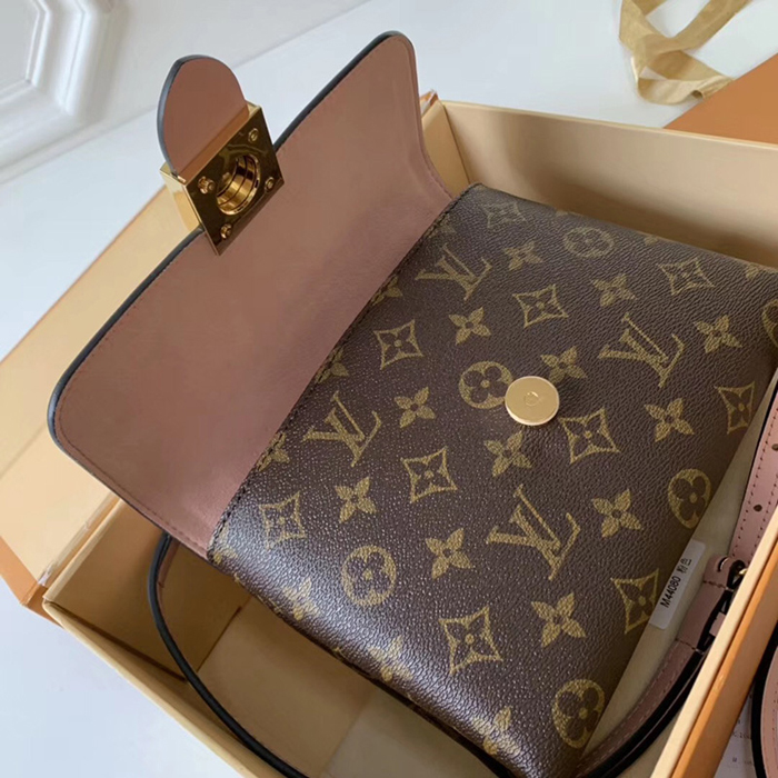 Сумка Louis Vuitton Locky BB M44080 Monogram Canvas Rose Poudre Pink "Brown" фото № 8