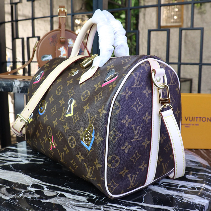 Сумка Louis Vuitton Speedy Bandouliere 30 M44365 Monogram Canvas "Brown" фото № 3