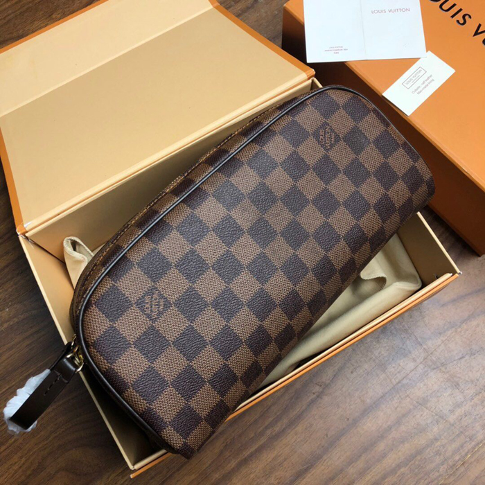 Косметичка Louis Vuitton King Size Toiletry Bag N47527 Damier Ebene Canvas "Brown" фото № 4