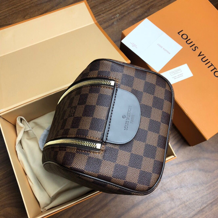 Косметичка Louis Vuitton King Size Toiletry Bag N47527 Damier Ebene Canvas "Brown" фото № 6