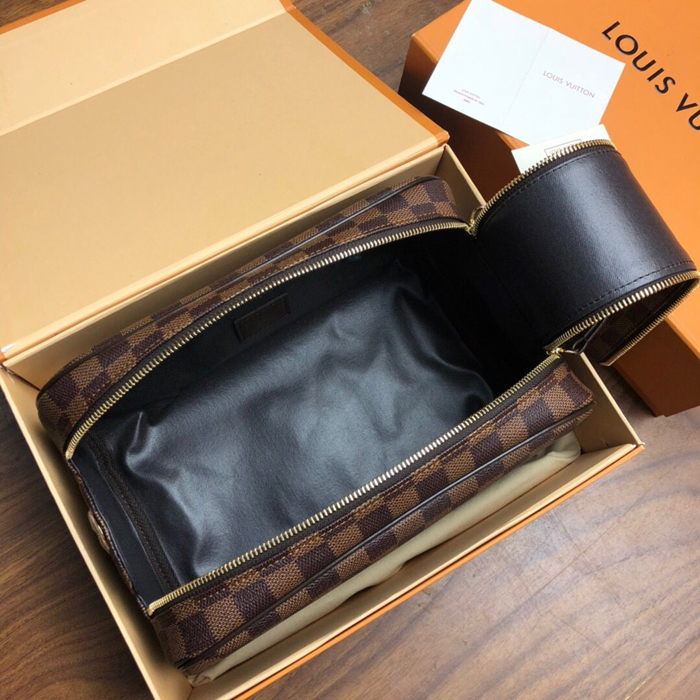 Косметичка Louis Vuitton King Size Toiletry Bag N47527 Damier Ebene Canvas "Brown" фото № 9