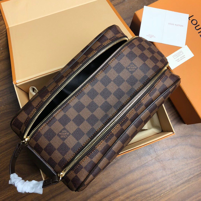 Косметичка Louis Vuitton King Size Toiletry Bag N47527 Damier Ebene Canvas "Brown" фото № 8
