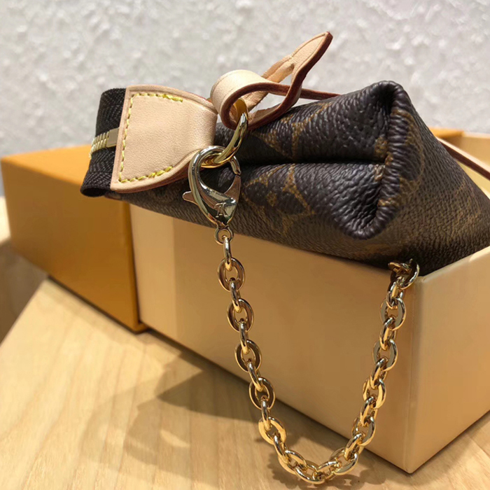 Сумка Louis Vuitton Mini Pochette Delightful M40309 Monogram Canvas "Brown" фото № 6