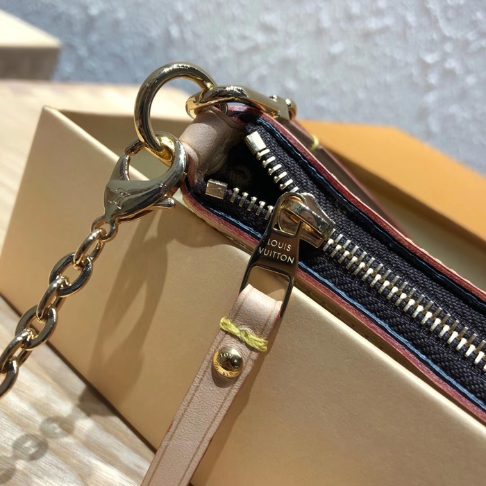 Сумка Louis Vuitton Mini Pochette Delightful M40309 Monogram Canvas "Brown" фото № 8