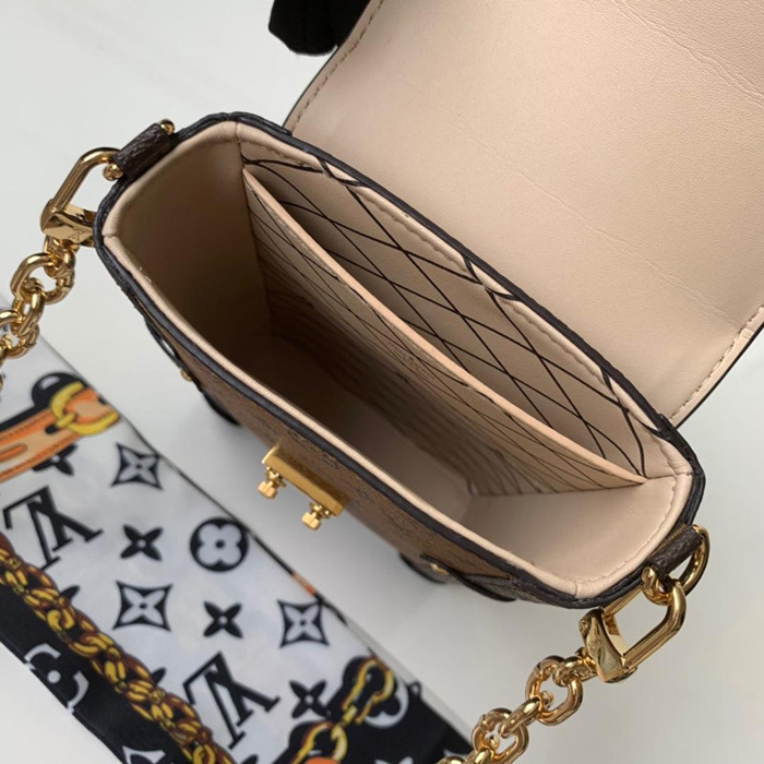 Сумка Louis Vuitton Pochette Trunk Verticale M67873 Monogram Reverse Coated Canvas "Brown" фото № 9