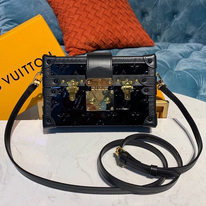 Сумка Louis Vuitton Petite Malle M54180 Monogram Vernis "Black" фото № 2