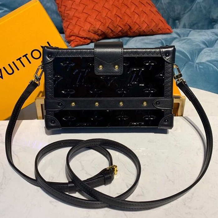 Сумка Louis Vuitton Petite Malle M54180 Monogram Vernis "Black" фото № 3