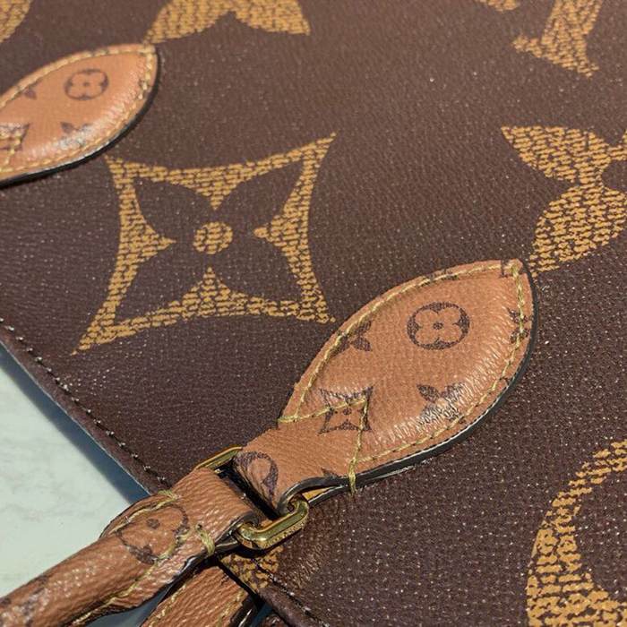 Сумка Louis Vuitton Onthego M44576 Monogram Coated Canvas "Brown" фото № 7