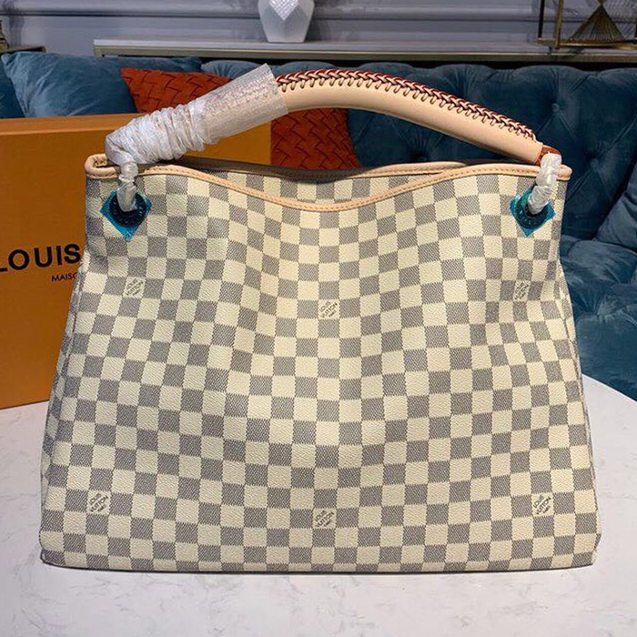 Сумка Louis Vuitton Artsy MM N40253 Damier Azur Canvas "White" фото № 4