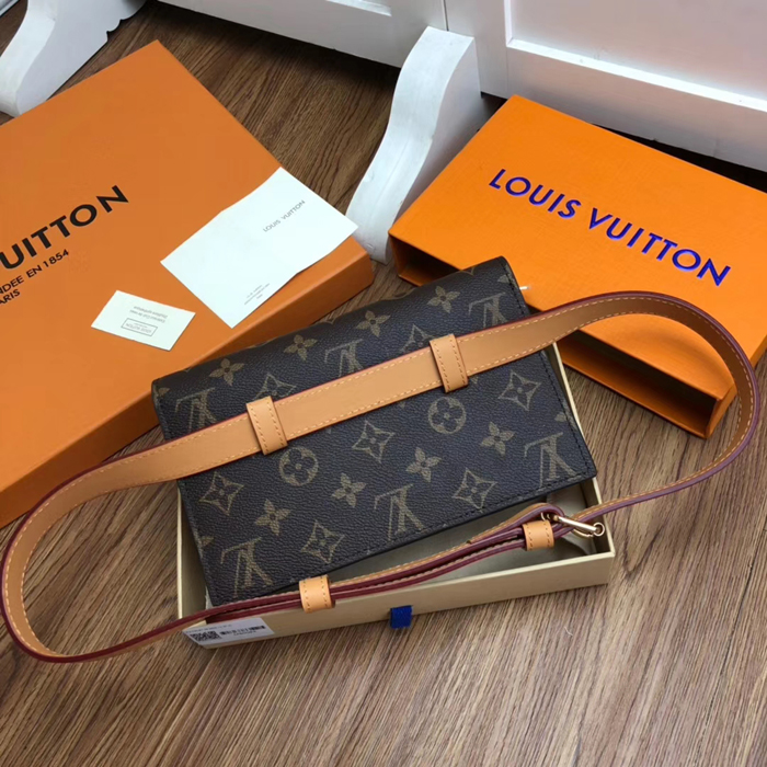 Сумка Louis Vuitton S Lock Belt Pouch PM M44667 Monogram Canvas "Brown" фото № 4