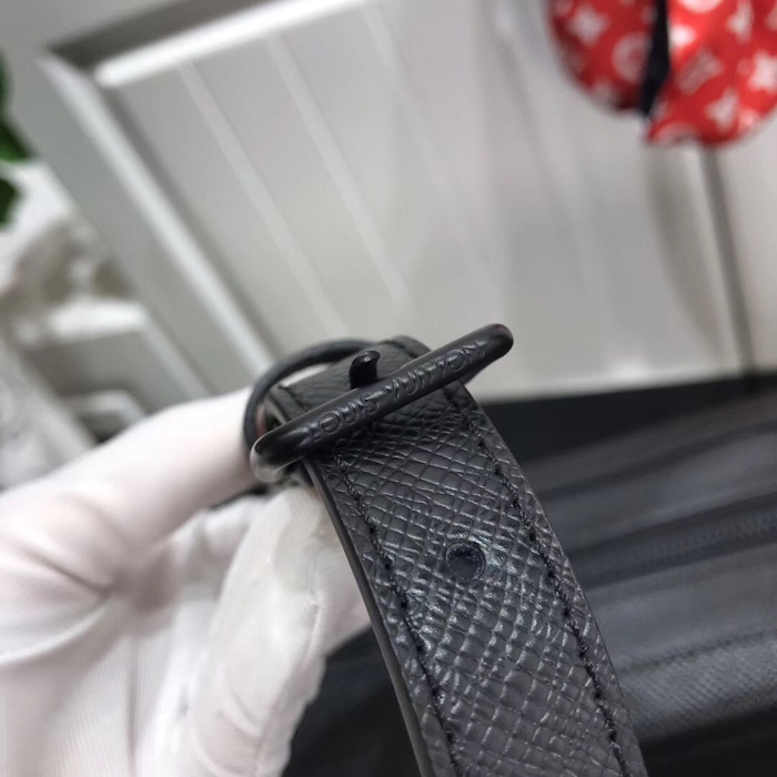 Сумка Louis Vuitton Soft Trunk M30341 Taiga Leather "Black" фото № 8