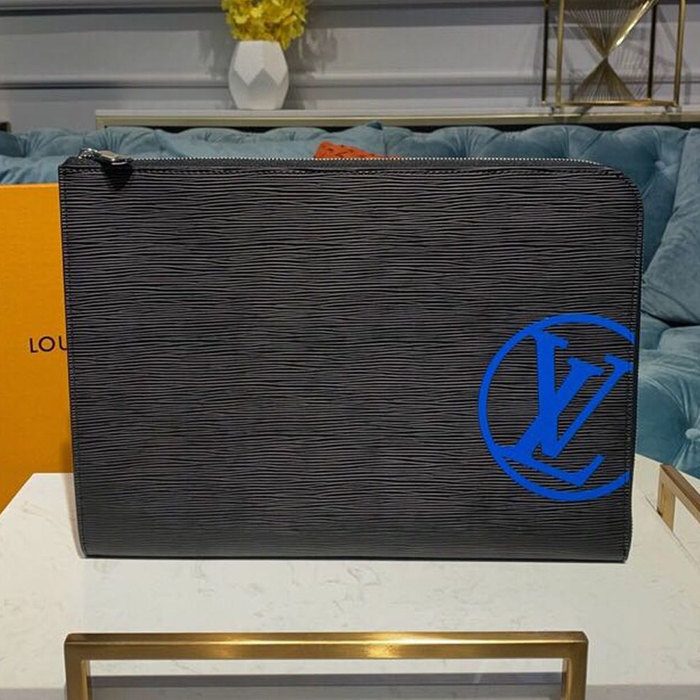 Клатч Louis Vuitton Pochette Jour GM M68199 Epi Leather "Navy Blue" фото № 2