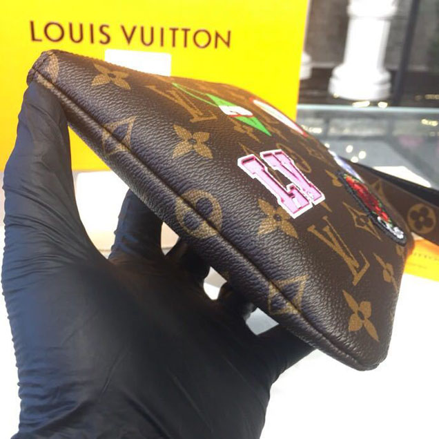 Клатч Louis Vuitton City Pouch Bag Monogram Canvas Spring Summer 2018 Collection M63447 Beige "Brown" фото № 7