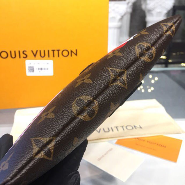 Клатч Louis Vuitton City Pouch Bag Monogram Canvas Spring Summer 2018 Collection M63447 Beige "Brown" фото № 8